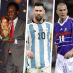 Cristiano Ronaldo, Lionel Messi, Zinedine Zidane, Diego Maradona, football legends, soccer icons, sporting greats, football history, legacy, icons united